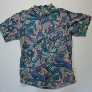 Vintage 90s Timber Creek by Wrangler Shirt Men’s L Abstract Pattern Button Up Re